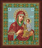 Икона Божией Матери Тихвинская набор для вышивания бисером Galla Collection И055