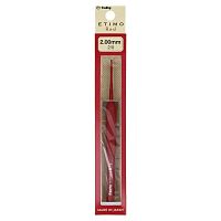 Крючок для вязания с ручкой ETIMO Red 2 мм алюминий пластик красный Tulip TED-020e