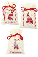 Набор для вышивания мешочков (саше) Рождественские гномы VERVACO PN-0155951
