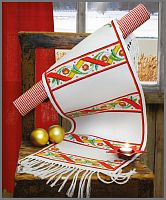 Набор для вышивания Anchor салфетка-дорожка Rustic Style In Red MEZ 9240000-02503