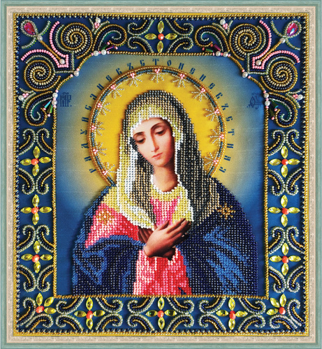 Икона Божией Матери Умиление набор для вышивания бисером Galla Collection И070 смотреть фото