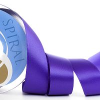 Лента атласная двусторонняя 6.5 мм 25 м цвет 39 фиолетовый Safisa 110-6,5мм-39
