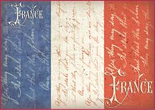 Бумага рисовая мини - формат Флаг Франции