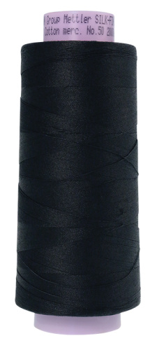Фото нить для машинного квилтинга silk-finish cotton 50 1829 м цвет 4000 на сайте ArtPins.ru