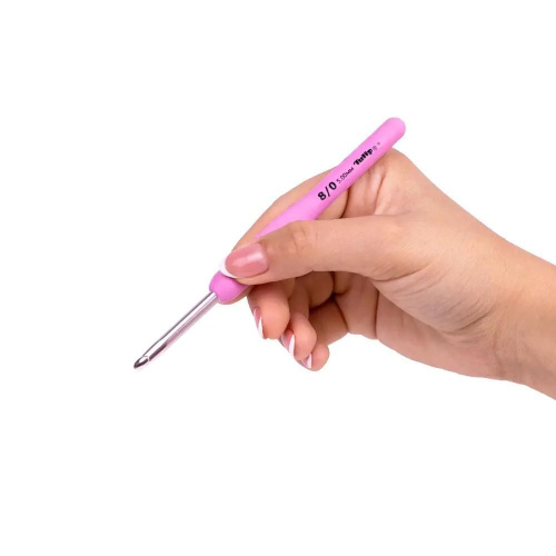 Крючок для вязания с ручкой ETIMO Rose 5 мм Tulip TER-10e фото 5