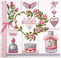 Набор для вышивания Розовое по рисунку О. Куреевой Марья Искусница 11.004.07