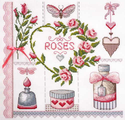 Набор для вышивания Розовое по рисунку О. Куреевой Марья Искусница 11.004.07 смотреть фото