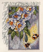 Набор для вышивания Пчелы в цветах Permin 70-4181