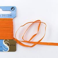 Лента для вышивания 4 мм 5 м цвет 61 ярко-оранжевый Safisa P111-4мм-61