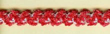 Резинка декоративная шенилл 9.2 мм цвет красный