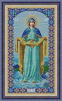 Икона Покров Божией Матери набор для вышивания бисером Galla Collection И052