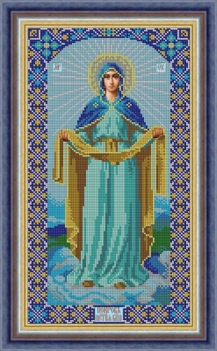 Икона Покров Божией Матери набор для вышивания бисером Galla Collection И052 смотреть фото