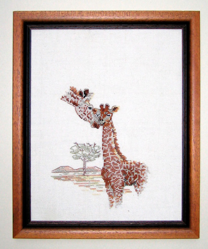 Набор для вышивания Жирафы OEHLENSCHLAGER 73-50529 смотреть фото