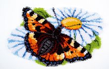 Набор для вышивания коврика Бабочка на ромашке VERVACO PN-0154242