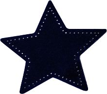 Термоаппликация Замшевая звезда синяя  HKM 43171