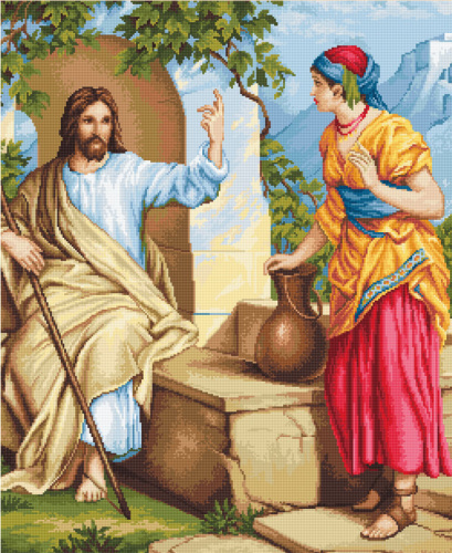 Набор для вышивания Иисус и самаритянка смотреть фото