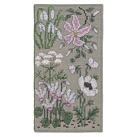 Набор для вышивания футляра для очков Etui A Lunettes Fleurs Blanches  Белые цветы  le boheur des dames 3244