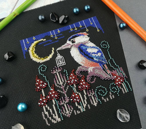 Набор для вышивания Синий зимородок Марья Искусница 13.003.44 смотреть фото фото 3