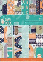 Набор бумаги для скрапбукинга и бумаги с высечкой Owl Folk
