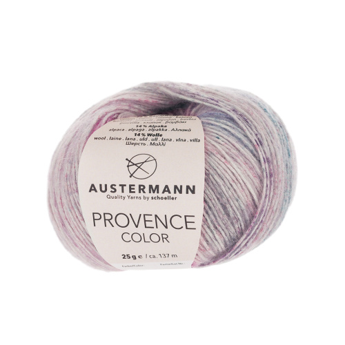 Пряжа Provence Color 72% хлопок 14% альпака 15% шерсть 25 г 137 м Austermann 90304-0001 фото