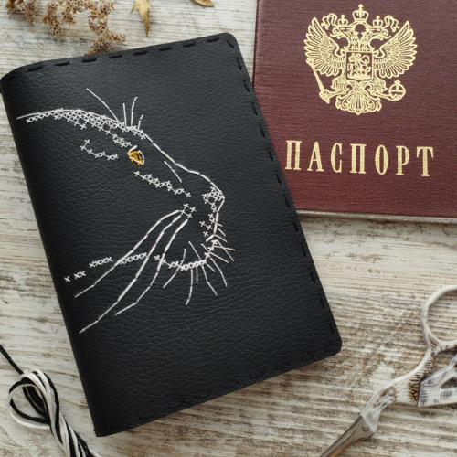 Набор для вышивания обложки для паспорта Пантера  NEOCRAFT НК-18h смотреть фото