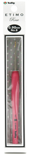 Крючок для вязания с ручкой ETIMO Rose 0.9 мм Tulip TEL-08e