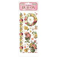 Бумага с клеевым слоем для декора Rose Parfum fiori e ghirlandai  STAMPERIA DFLRB15