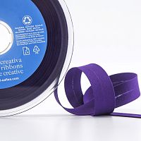 Косая бейка хлопок полиэстер 20 мм 25 м цвет 129 фиолетовый Safisa 6120-20мм-129