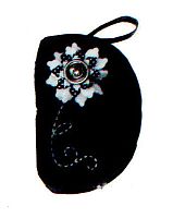 Набор для шитья из фетра Сумочка Цветок на черном Kleiber 931-43