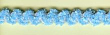 Резинка декоративная шенилл 9.2 мм цвет голубой