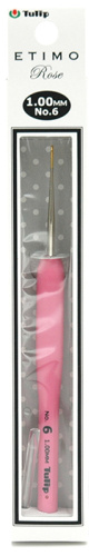 Крючок для вязания с ручкой ETIMO Rose 1 мм Tulip TEL-06e