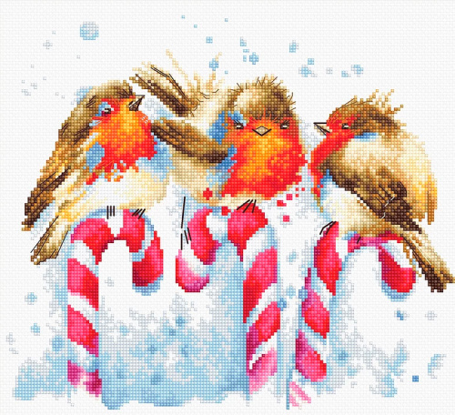 Набор для вышивания Рождественские птицы Luca-S B1154 смотреть фото