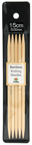 Спицы чулочные Bamboo 5 мм 15 см Tulip KND060500