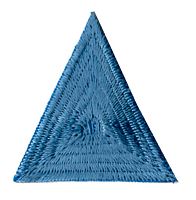 Термоаппликация HKM Треугольник цвет голубой
