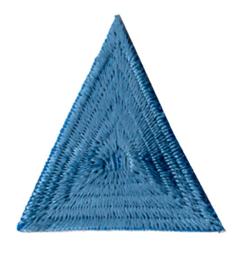 Фото термоаппликация hkm треугольник цвет голубой на сайте ArtPins.ru