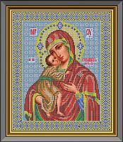 Икона Божьей Матери Феодоровская набор для вышивания бисером Galla Collection И033