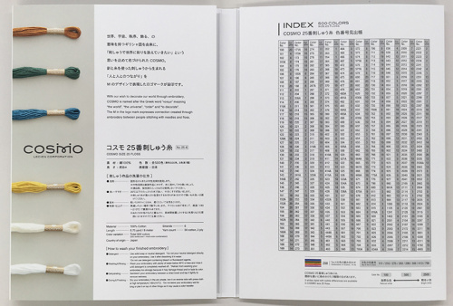 Цветовая карта COSMO однотонные нити №25-6  Lecien Corporation 1501 смотреть фото фото 5