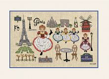 Набор для вышивания BONJOUR PARIS  Привет Париж  le boheur des dames 1139