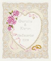 Набор для вышивания Anchor Floral Heart Wedding Sampler 24*20 см MEZ ACS05