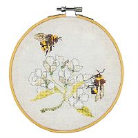 Набор для вышивания Пчелки канва лён 28 ct Dutch Stitch Brothers DSB042L