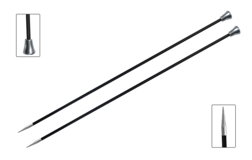 Спицы прямые Karbonz 3.75 мм 25 см KnitPro 41257