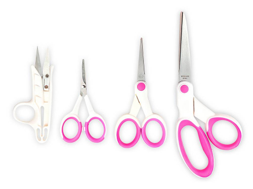 Фото набор ножниц 20.3 12.7 и 10.2 см и ножницы - сниппер для обрезки нитей hemline b5440 на сайте ArtPins.ru фото 2