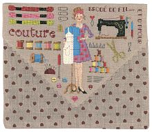 Набор для вышивания конверта COUTURE  Кутюр  le boheur des dames 9061