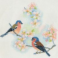 Набор для вышивания Chaffinches & Blossoms