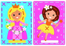 Набор для вышивания Фея и принцессана перфорированной бумаге VERVACO PN-0157764