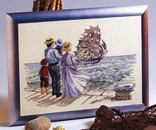 Набор для вышивания: Семья у океана  OEHLENSCHLAGER 65126