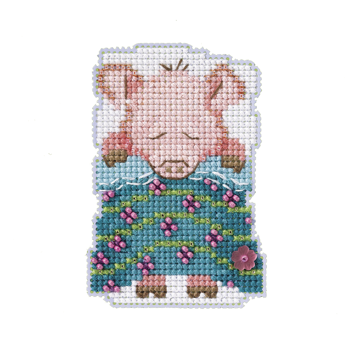 Схема для вышивки бисером КБЖ-5017 Свинка Пеппа