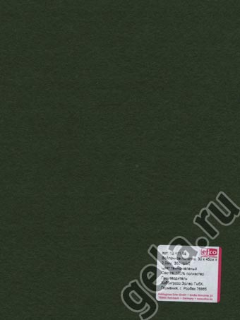 Лист фетра  100% полиэстр  30 х 45см х 2 мм/350г/м2  темно-зеленый фото