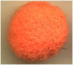 Тесьма с помпонами MATSA цвет оранжевый 13 мм