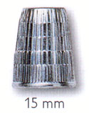 Наперсток 15 мм цинк хром.покрытие серебристый с кантом против скольжения без упаковки 431845